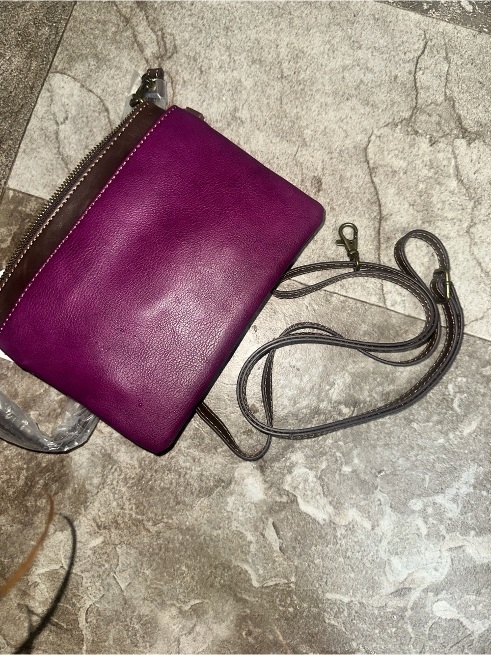 Chala purple Cat purse/bag with strap - Picture 3 of 4